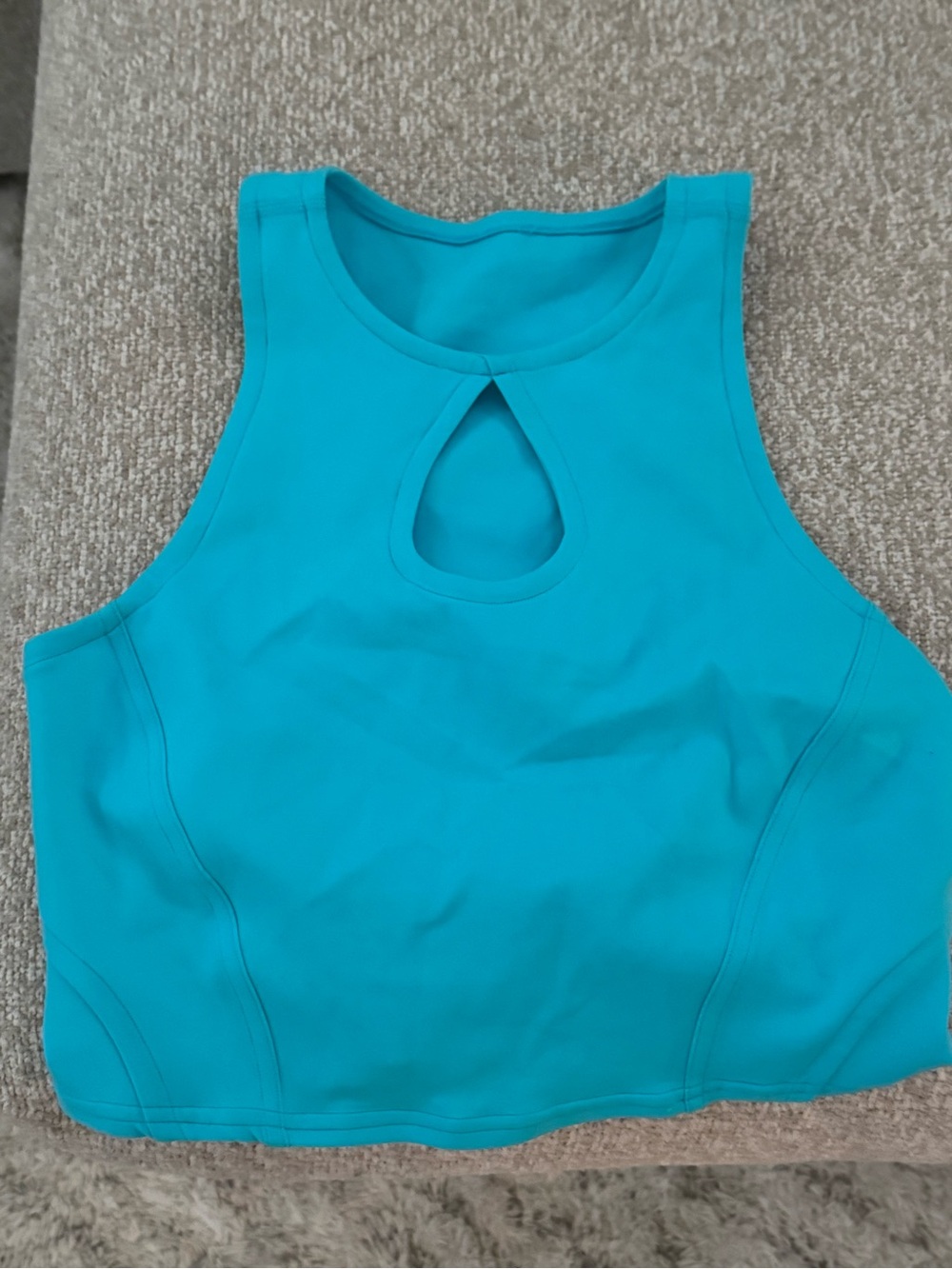 Lululemon Women's Teal Keyhole Tank Top